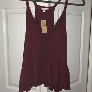 Maroon Tank Top.